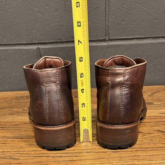 Vintage Cole Haan Chunky Brown Leather Chukka Boots Women’s 9 Retro Granny Boho - Picture 4 of 8